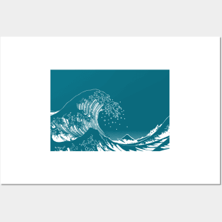 Hiroshige wave Posters and Art